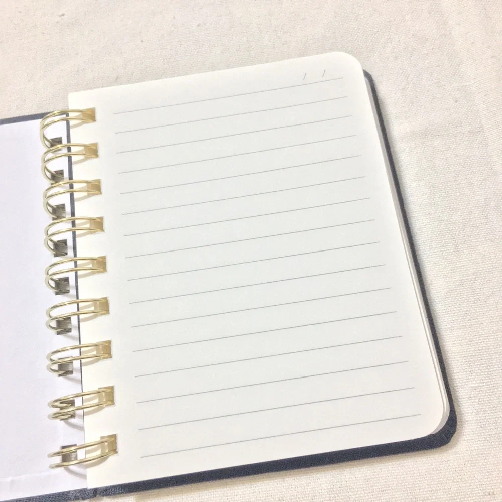 Mini Cloth Spiral Notebook